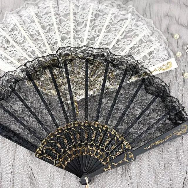 💗당일출고💗 [1+1할인] 레이스 부채 공연 연극 파티 접이식 손부채