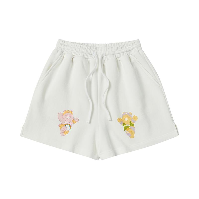 [WOMEN'S EDITION] 런 투게더 케어베어 코튼 반바지 화이트