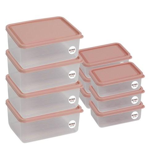 비트리 휘어지는 냉동실 정리용기 시즌2 10p 혼합세트 3 핑크 - 보관/밀폐용기 | 쿠팡