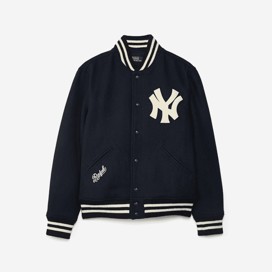 Polo Ralph Lauren x MLB New York Yankees Wool Varsity Jacket Navy