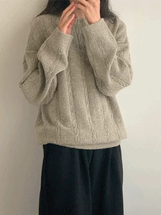 헨리넥 니트(3color)