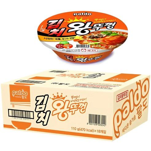 왕뚜껑 김치 110g, 18개 - 컵라면 | 쿠팡