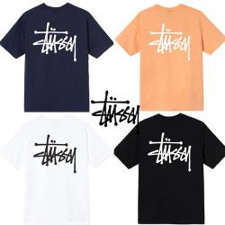 STUSSY 스투시 기본 베이직 백로고 반팔 티셔츠