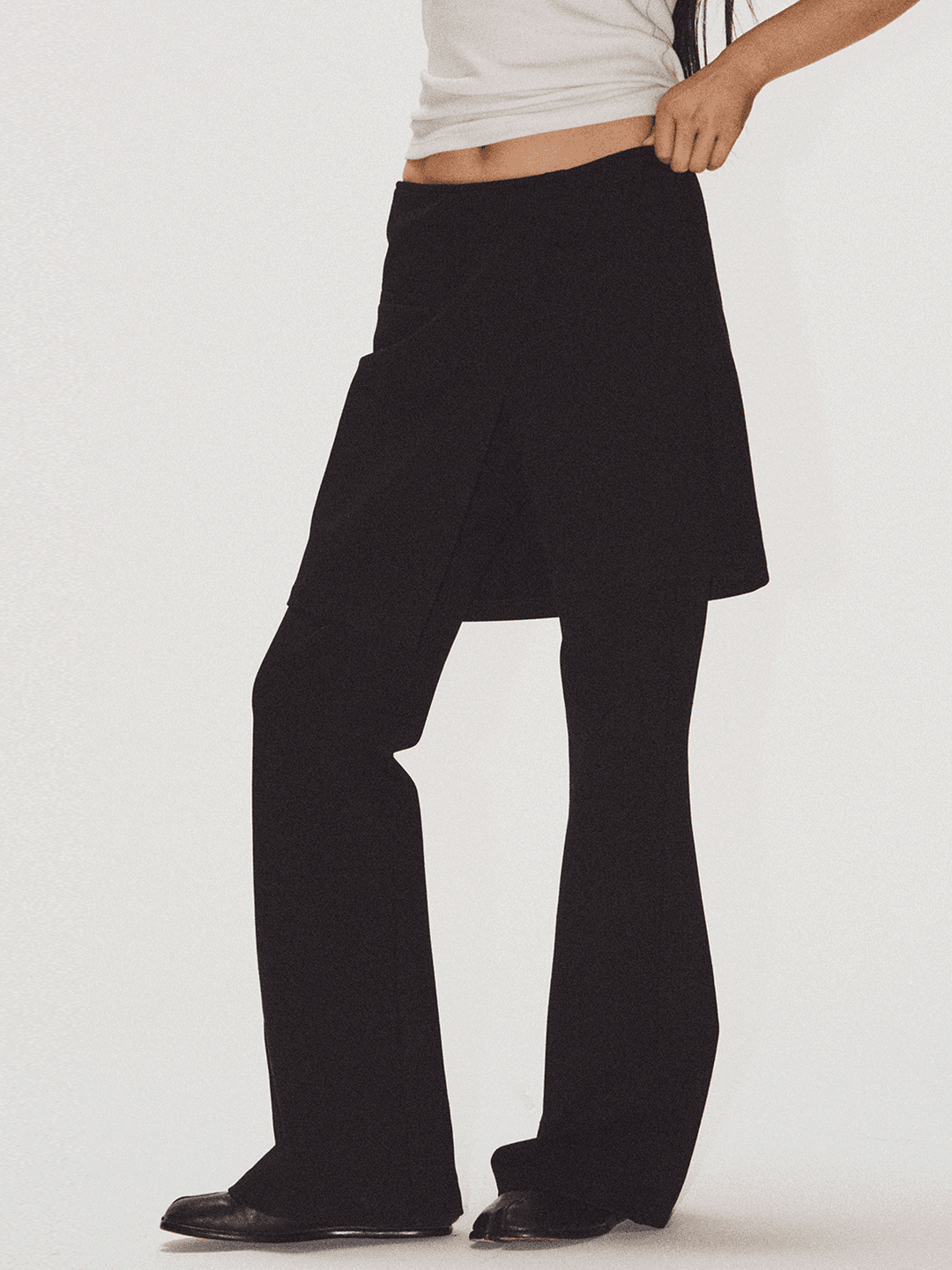 Sporty flared skirtpants