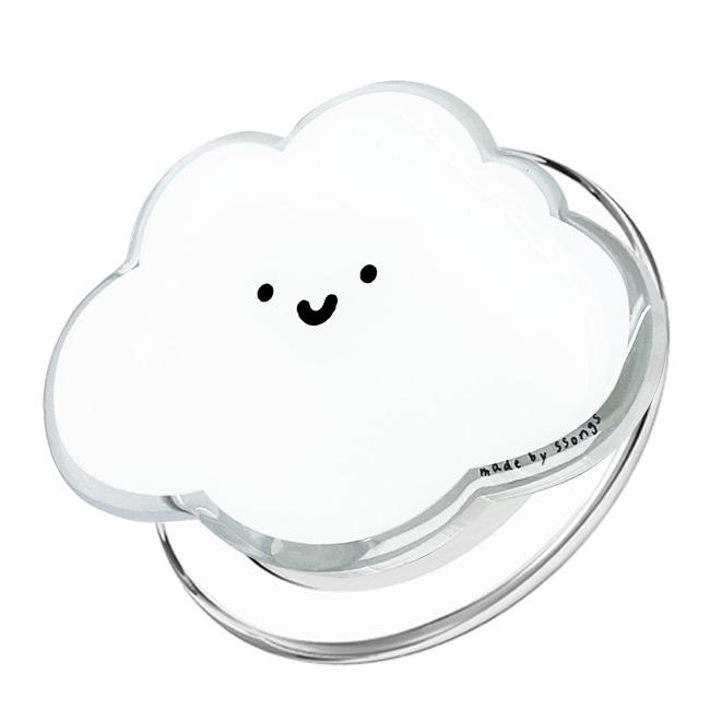 쏭스체인지톡 맥세이프 그립 톡홀더 흰 구름 2배자력 스마트톡 핸드폰 거치대