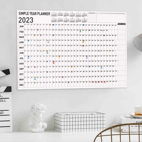 디자인원 블록 연간 플래너 포스터 달력 1종