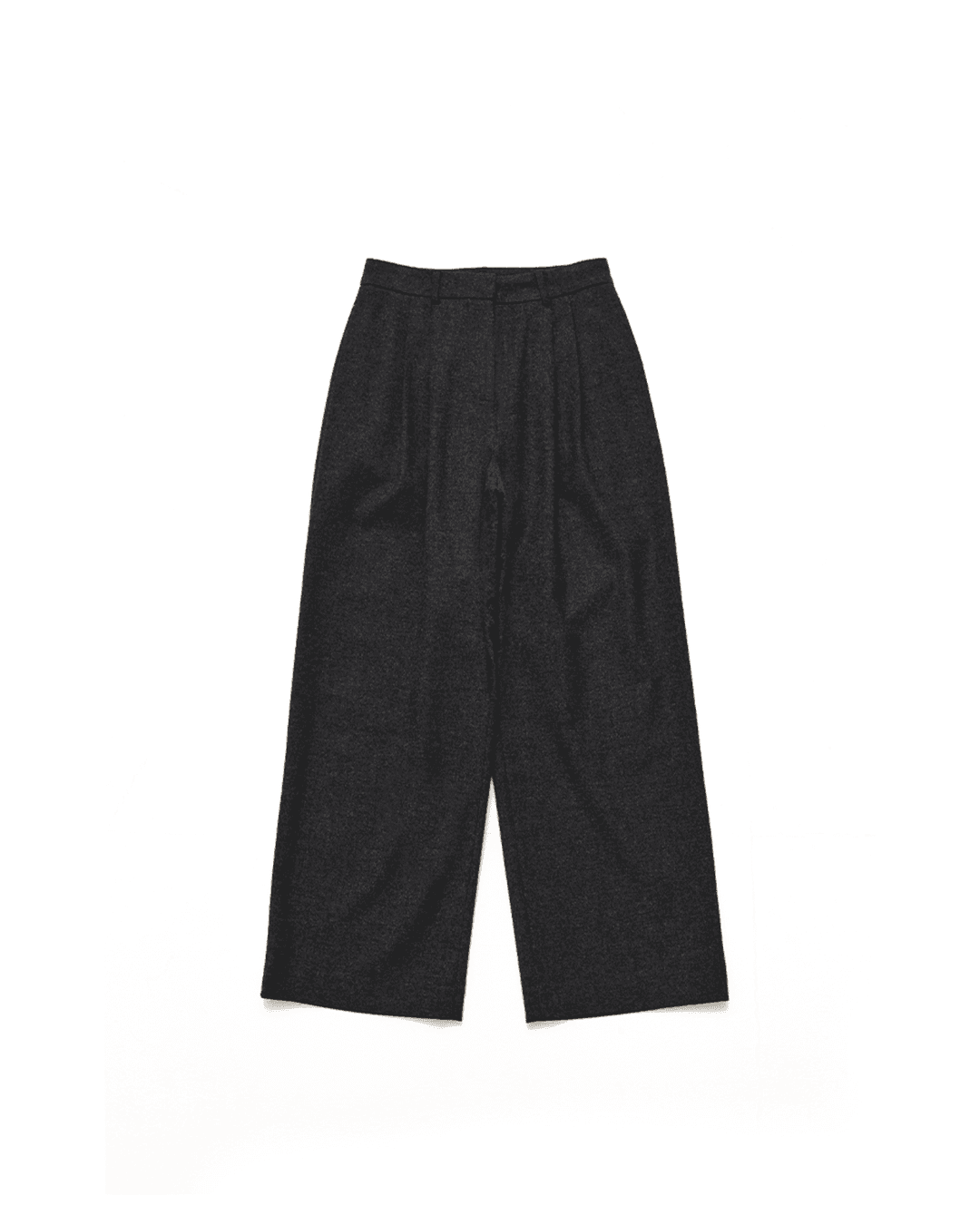 Classic Straight Wool Pants [CHARCOAL]