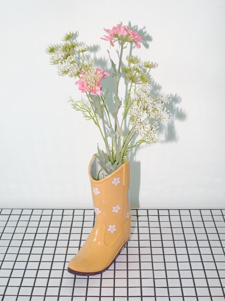 웨스턴 부츠 화병 옐로우 - DOIY 도이