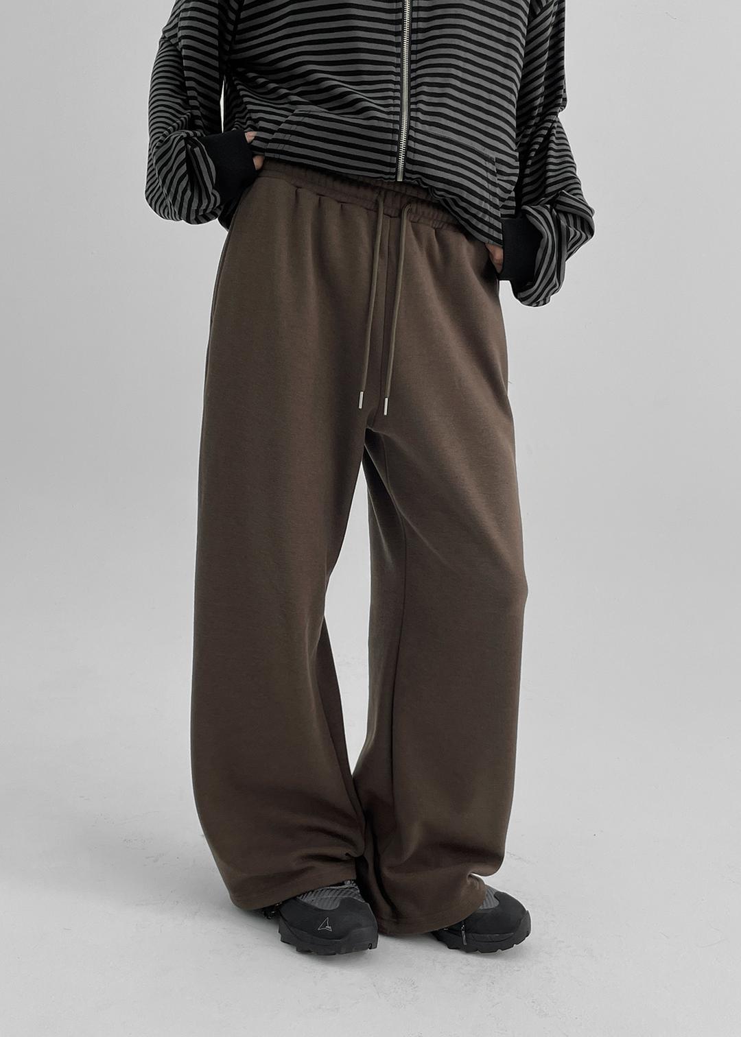 블랙업 [2천장판매] [MADE] 나이나 밍크 와이드 밴딩팬츠