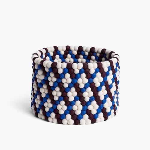 Bead Basket (Burgundy Wave)
