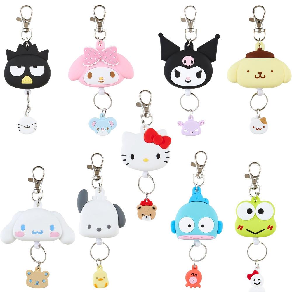 [쿠로미 재입고] [산리오] 2024 페이스 릴홀더 키링 학생증 명찰 사원증 출입증 간호사테이프걸이