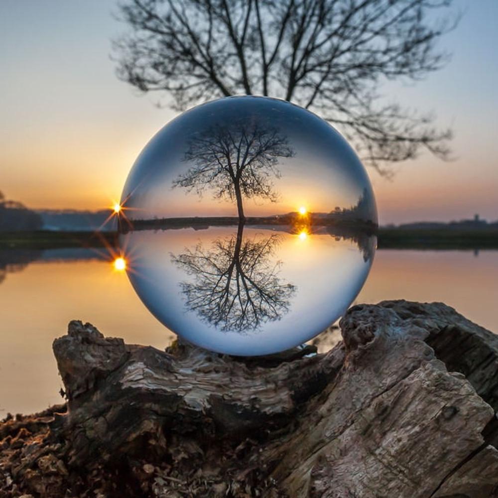 촬영용구슬 투명구슬 크리스탈볼 80mm 렌즈볼 (전용파우치 증정)