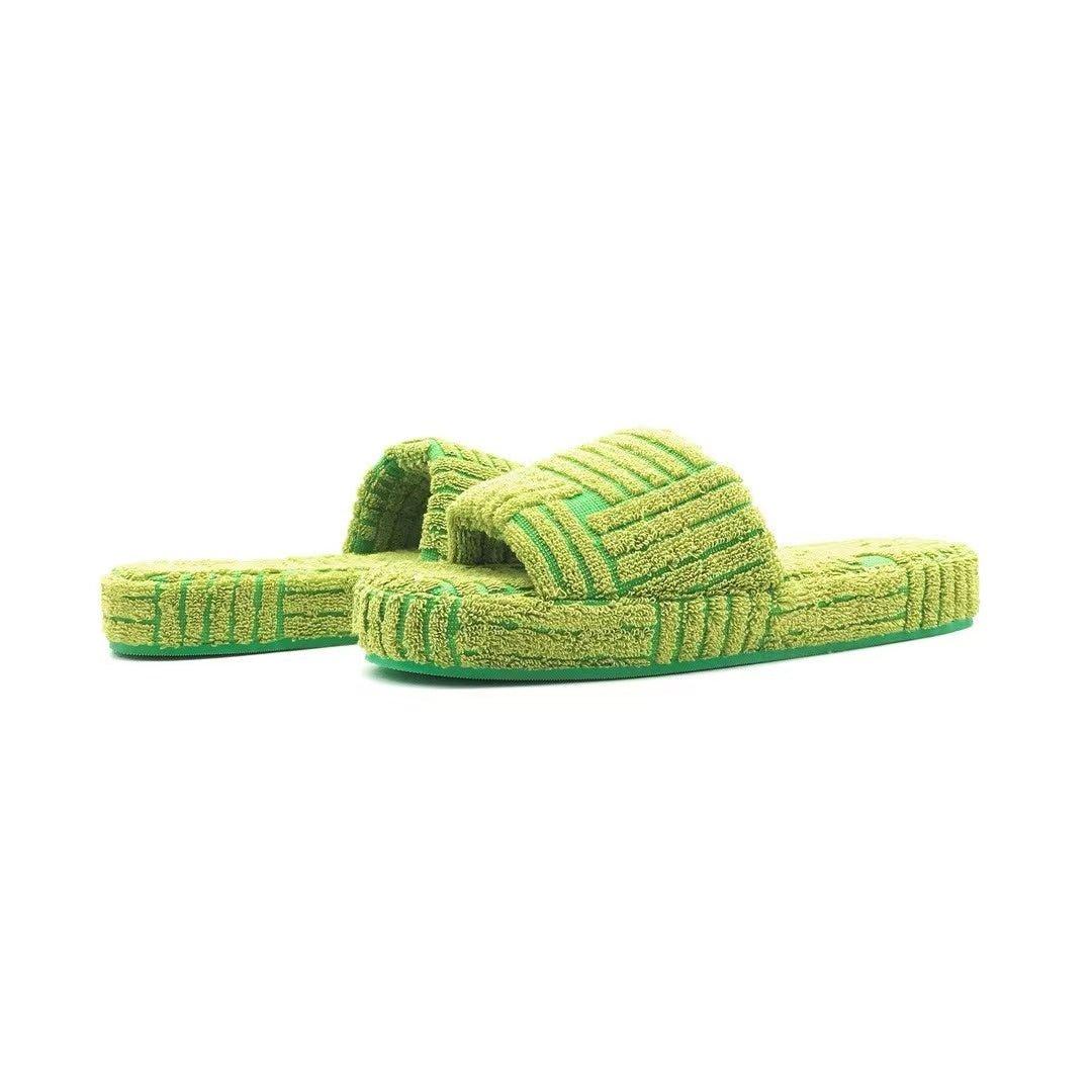 Bottega Veneta BV Resort Geometric Sandal - 39 / Kiwi Green