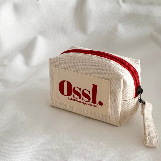 [Ossl] 오슬 체리 쇼트케이크 지퍼파우치