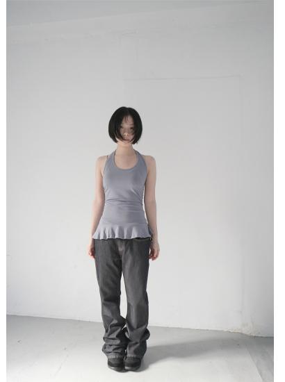 에프터먼데이 홀터 러플 슬리브리스 (4c)