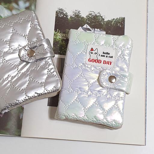 홀로그램크림누비 6공 만년다이어리 북커버 책커버A6A5