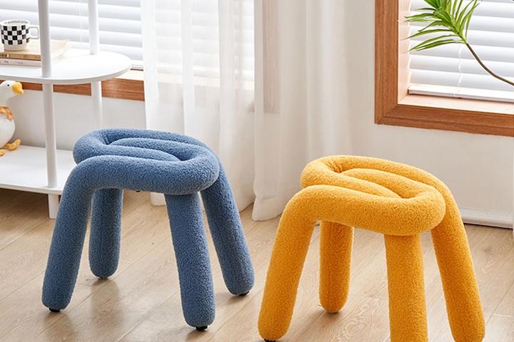 바바스툴 패브릭 보조 디자인 화장대 간이의자 의자 4colors