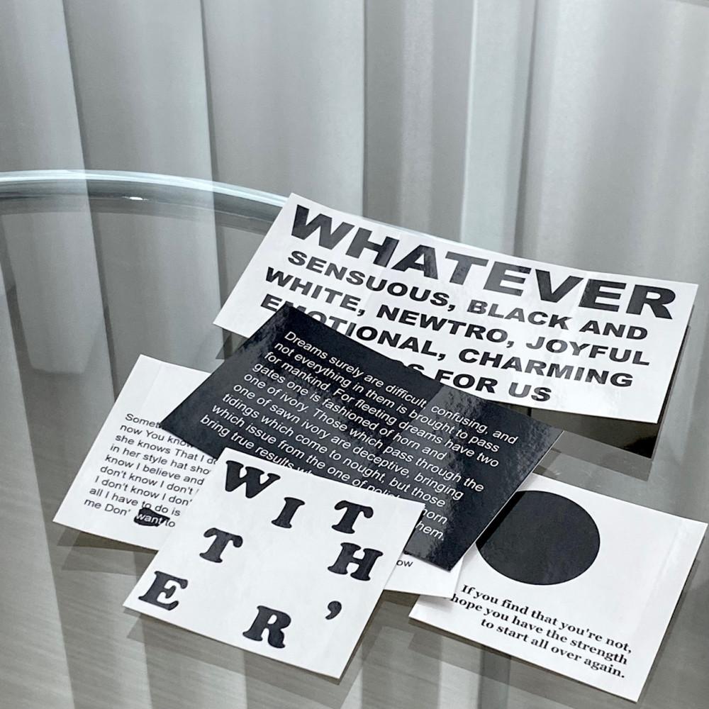 [타이포 스티커] 힙한 영어 레터링 패턴 다이어리 꾸미기 다꾸 용품 폰꾸 데코