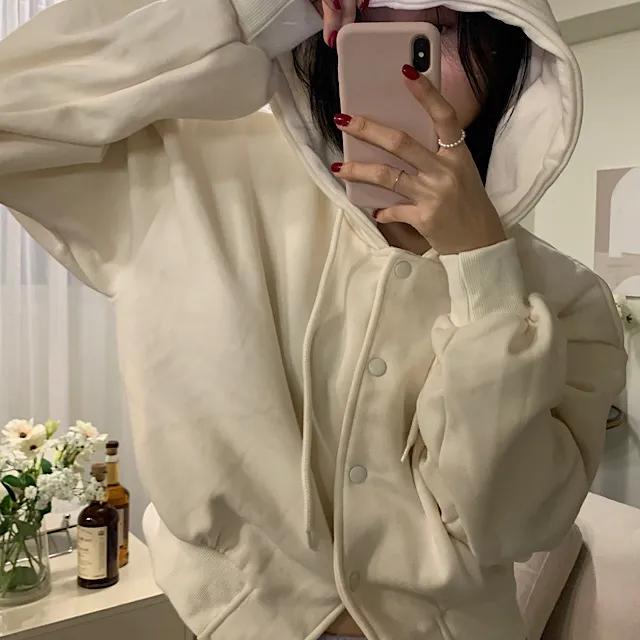 기모/아방핏!! 일레인 기모 후드점퍼 가디건 (5color)