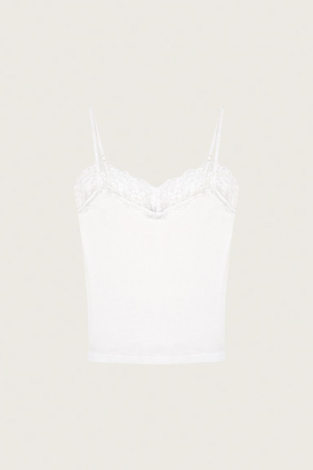 Cream donuts sleeveless (long.ver), White