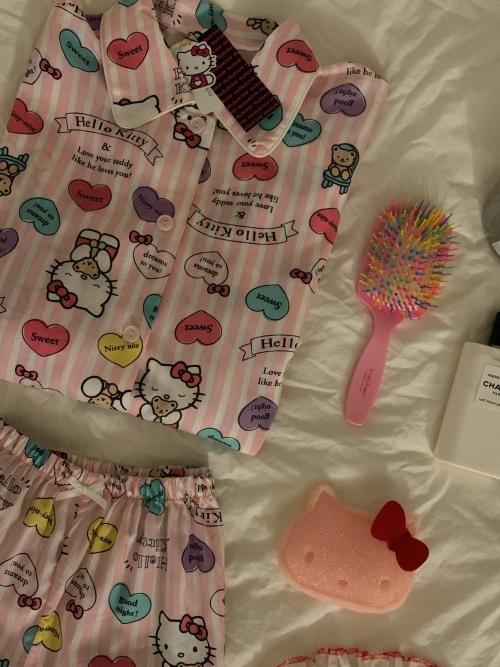 [산리오정품] 하트 키티 파자마(모달100) - 2type