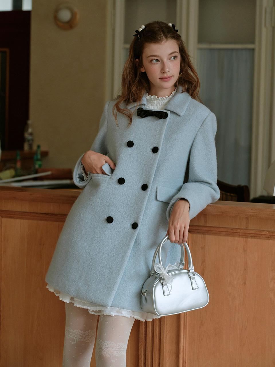 쎄무아듀 2/12예약배송_Cest_Double button wool half coat Cest_Double button wool half coat