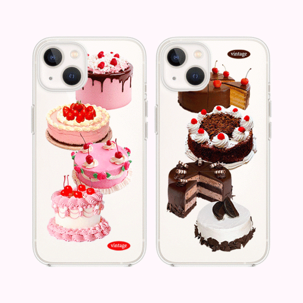 블링블링케이스 💗전기종제작💗 메리 빈티지 케익 디자인 아이폰 갤럭시 젤리케이스