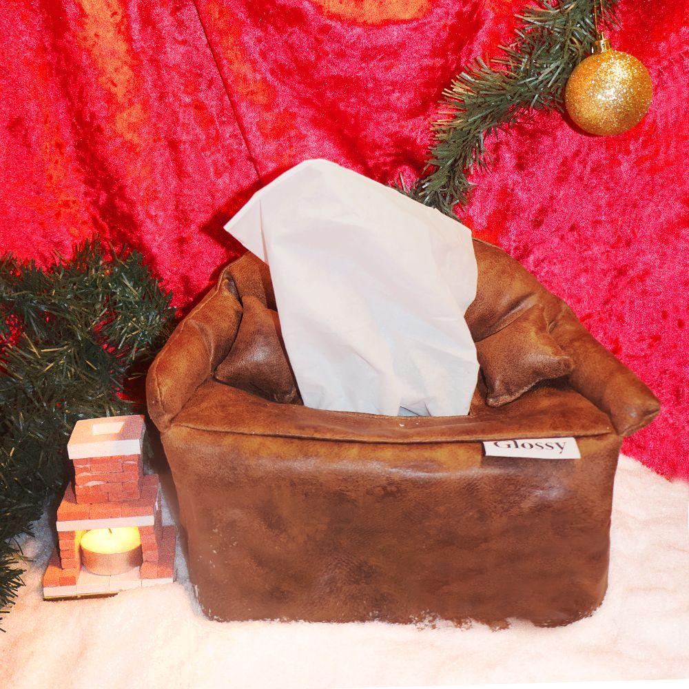 [29CM 단독]Vintage leather sofa tissue cover 빈티지 레더 소파 티슈 커버