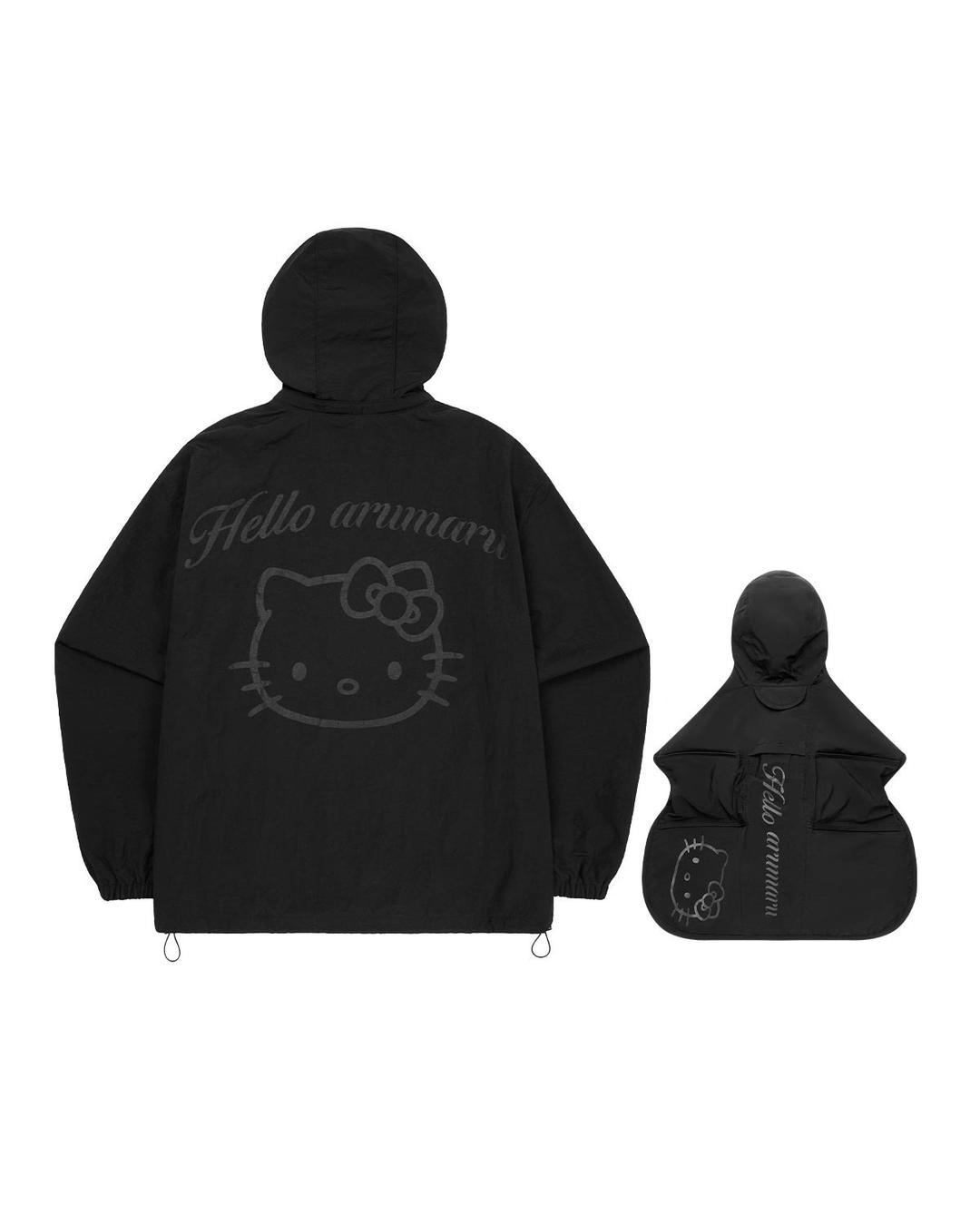 Hello Kitty x arumaru Rain Jacket Set_Black