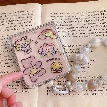 [[ 힌지커버 ]] 블링블링 토끼 베어 투명 하드 스트랩 케이스 ( 갤럭시 Z플립 5 4 3 )