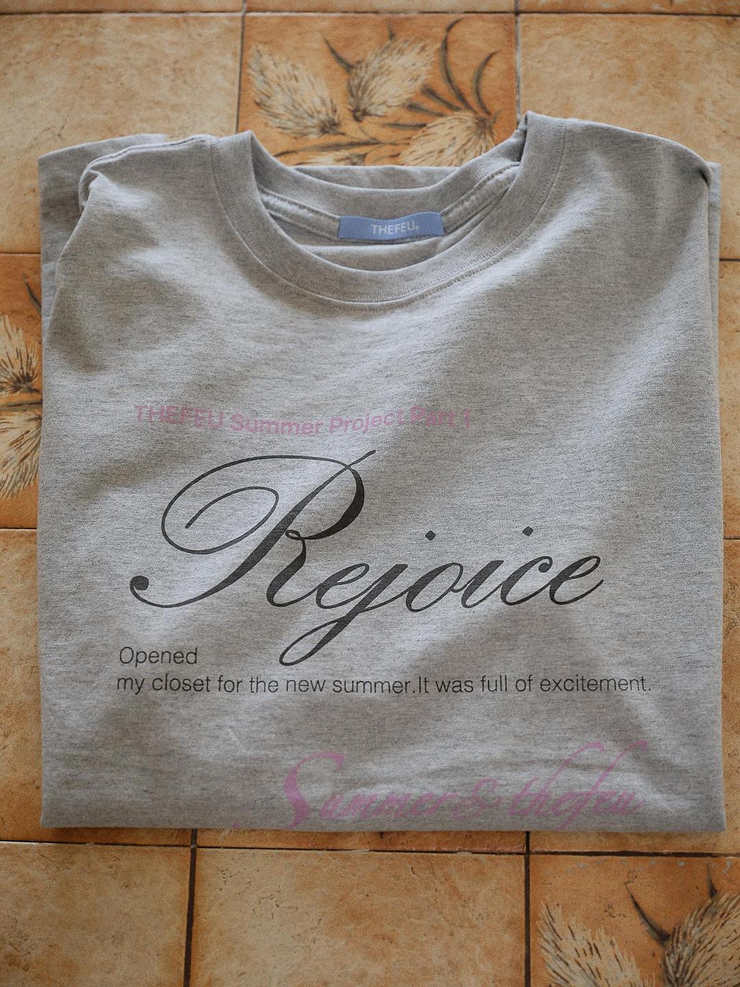 Rejoice oversized T-shirt ( gray )