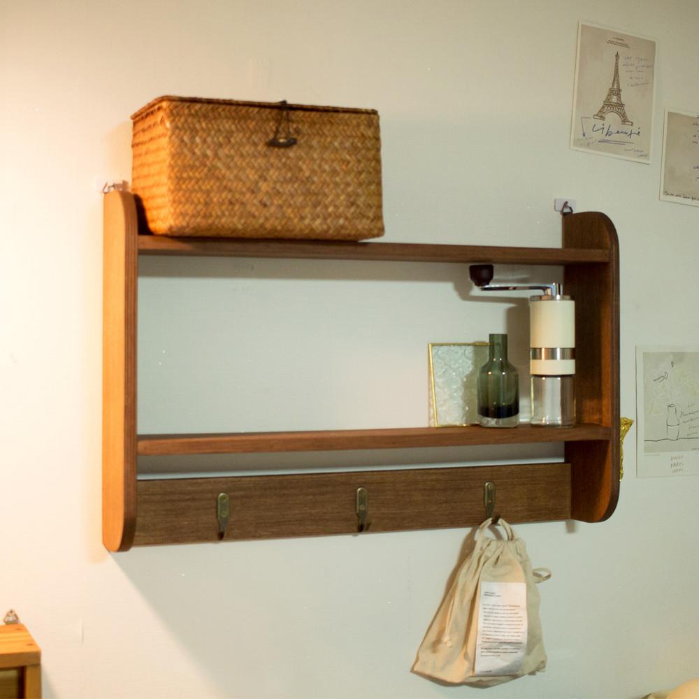 우드블랑 JR타입 라운드 2단 벽걸이선반