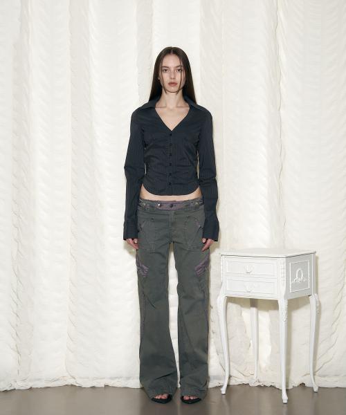 Camilla Side Pocket Pants  (Khaki)
