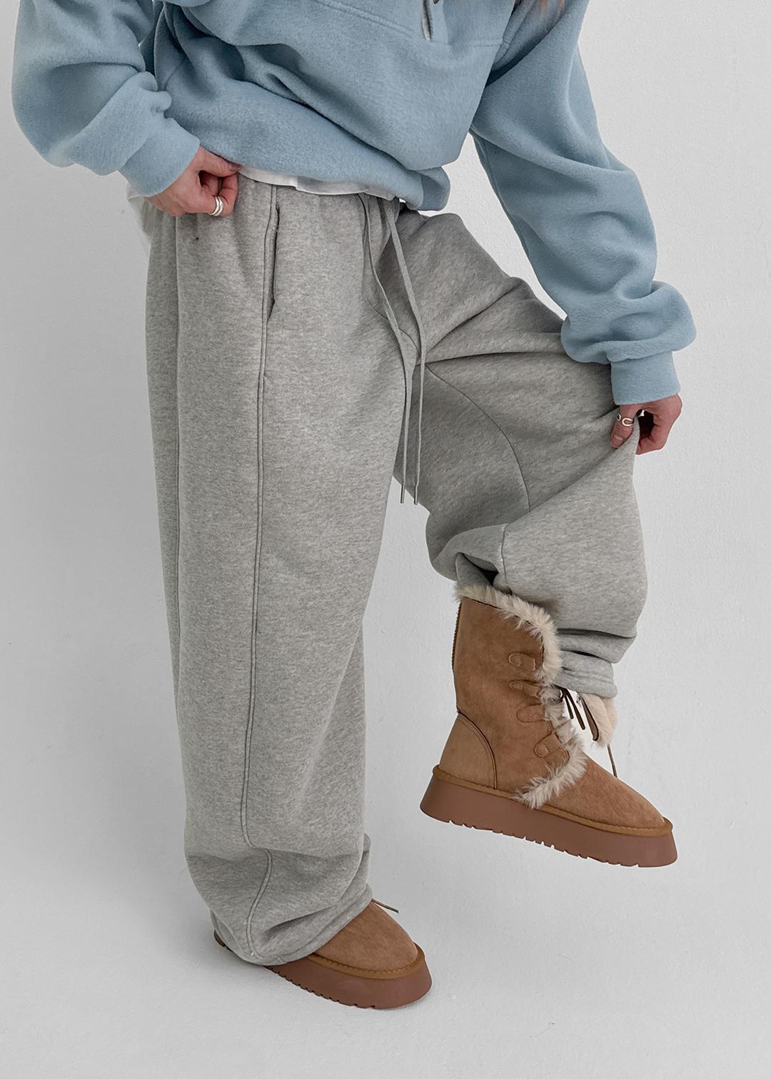 카먄 스웨이드 폴딩 미들 퍼 어그부츠