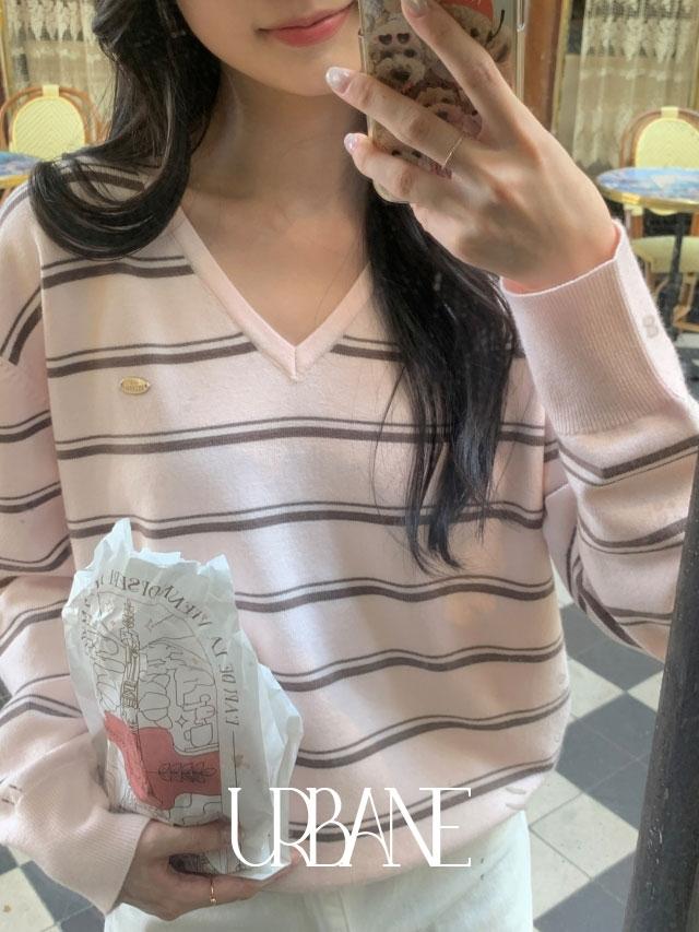 어베인 [단독] 🌸봄 💕URBANE MADE💕 스무드 브이넥 캐시미어 니트 (13c) /출근룩/데일리룩/간절기룩/여행룩/두꺼운니트/봄니트