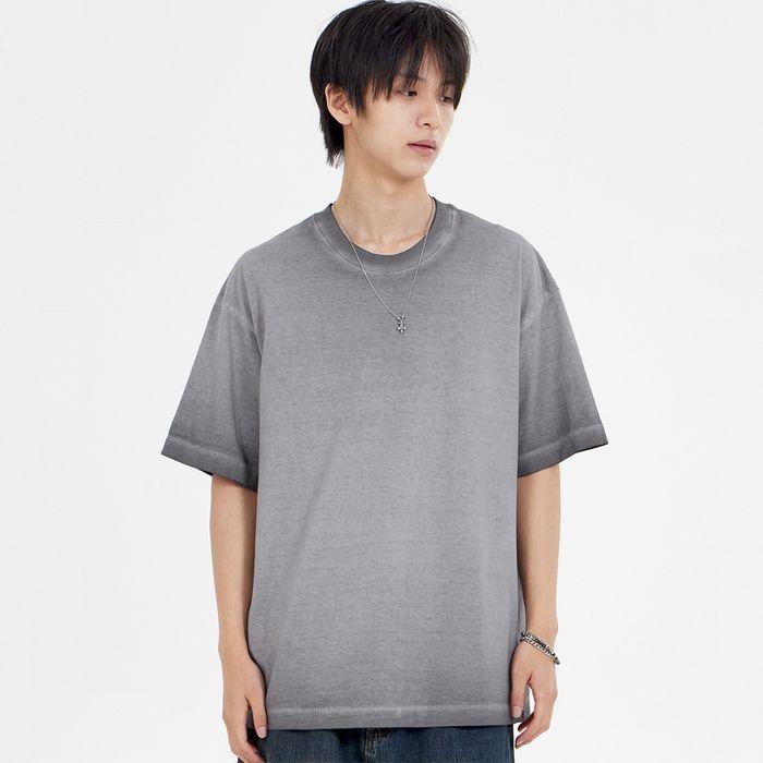 페이드 피그먼트 티셔츠 그레이