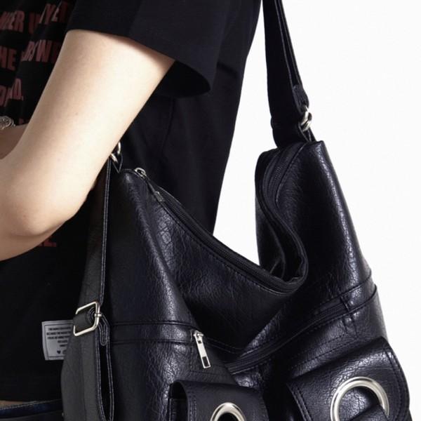 [CLOTHESVOICE] Punk Back Law Casual Bag