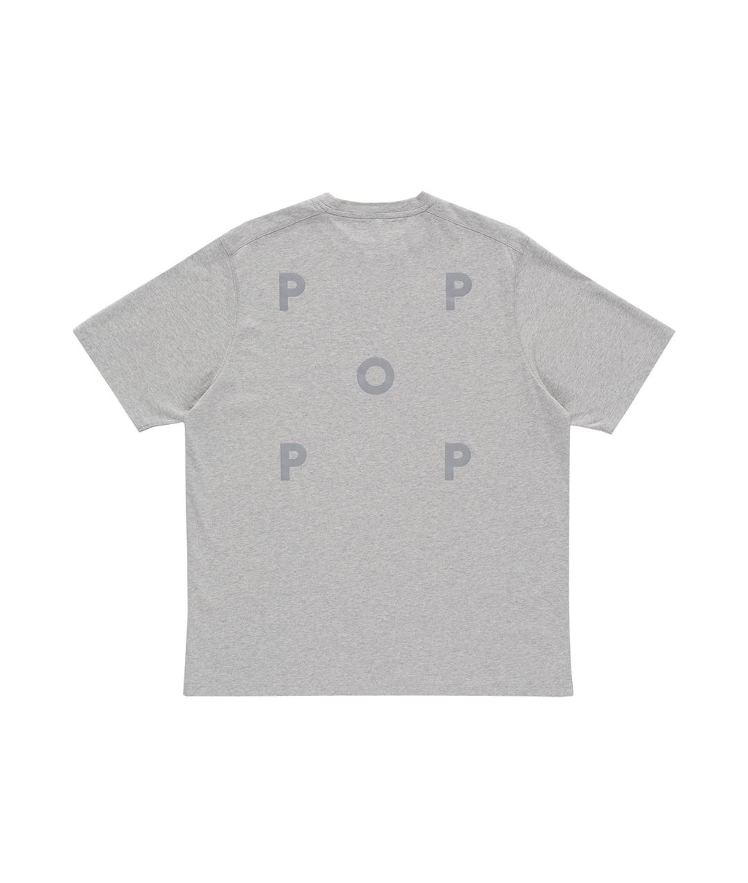 Pop Reflective Logo T-Shirt Grey Heather - Small