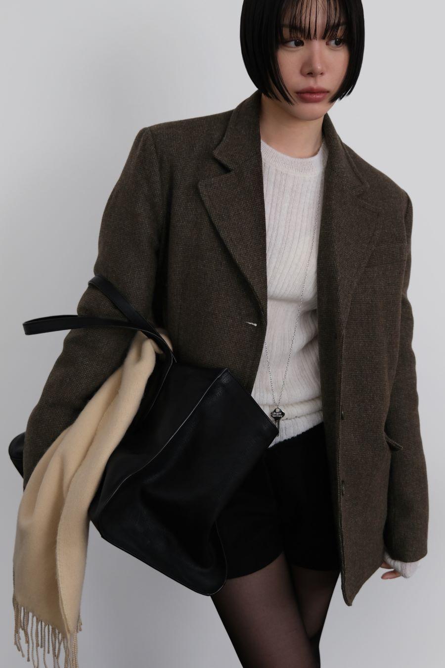 어텀 [made]울체크누빔자켓