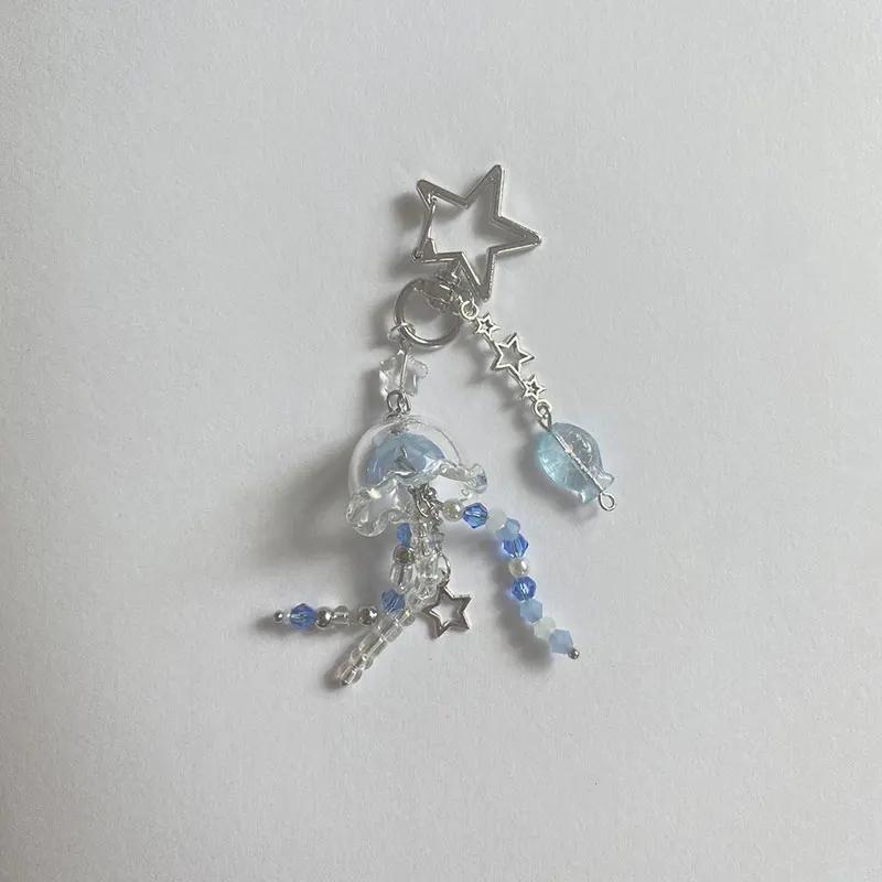 해파리 휴대폰 매력 바다 테마 키체인