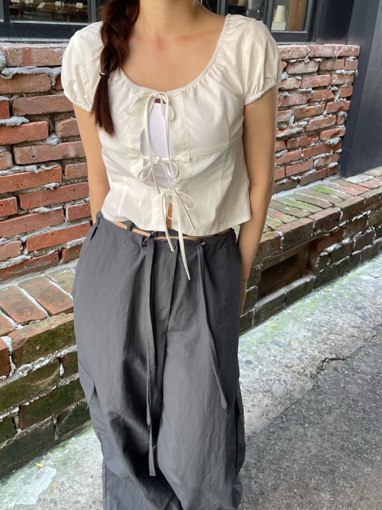 프레 리본 블라우스 (2color) / Birkin