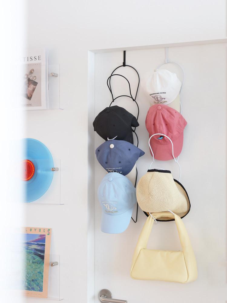 아이언 5단 모자랙 모자정리 모자걸이