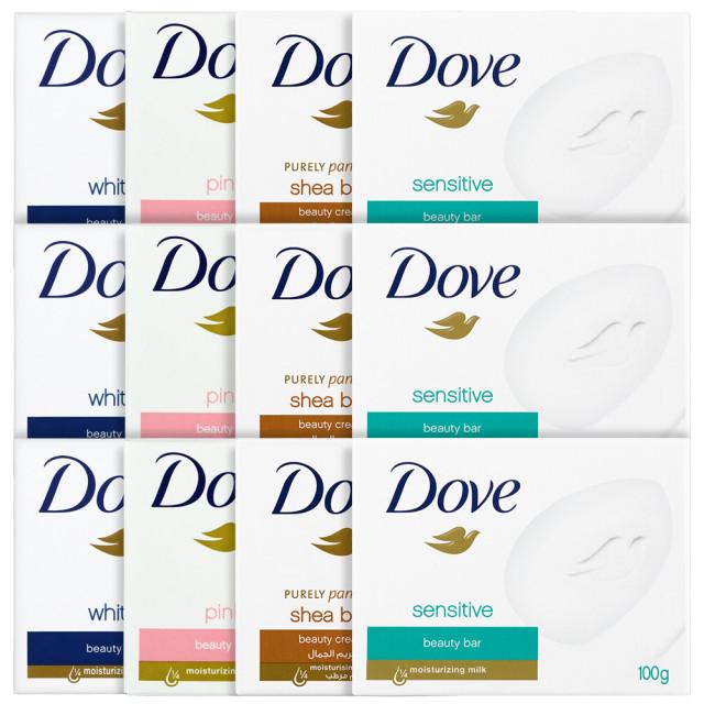 도브 비누 100gX12개 16개 뷰티바 센서티브바 대용량 세정 세안 클렌징 세수비누