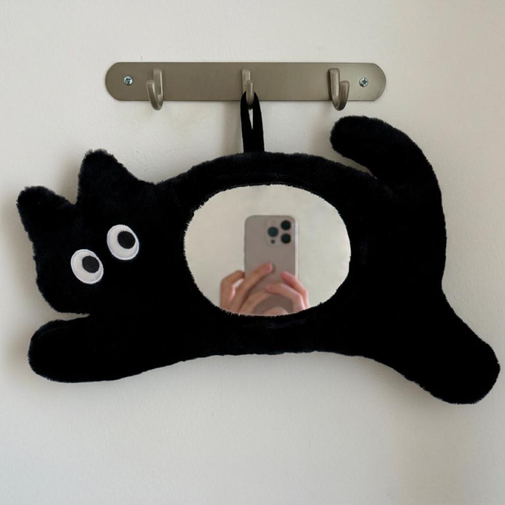 뚱냥이 캣 미러 귀여운 검은 고양이 거울 집들이 이사 자취 인테리어 감성 오브제 굿즈