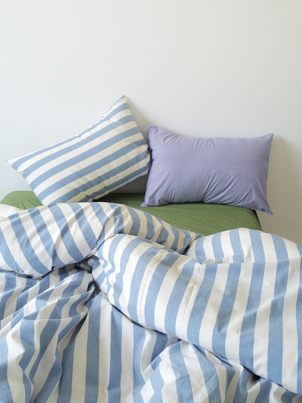Bold stripe bedding