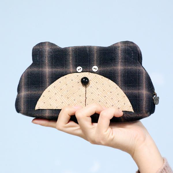 [바이핸즈] 퀼트패키지 소품 - 곰돌이 필통 8