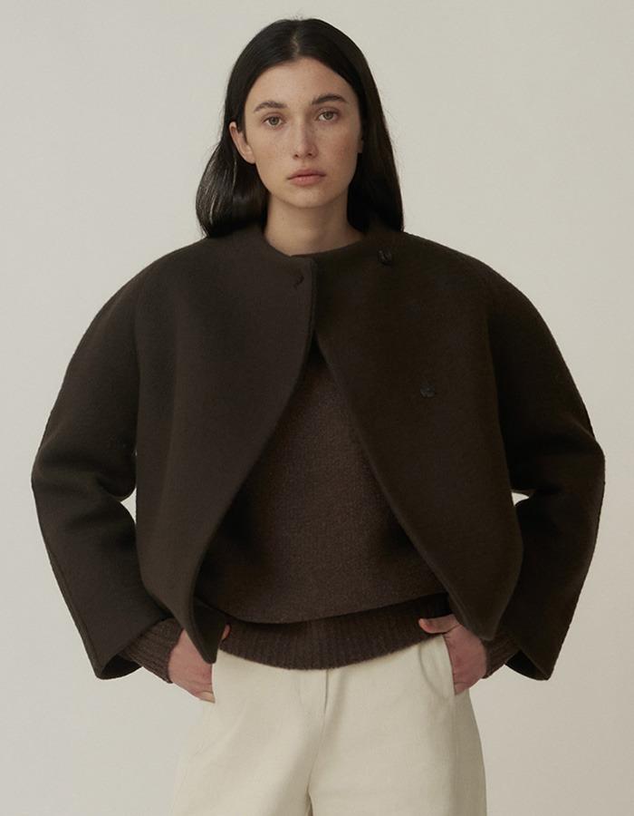 Verscent) Alpaca coat (brown)