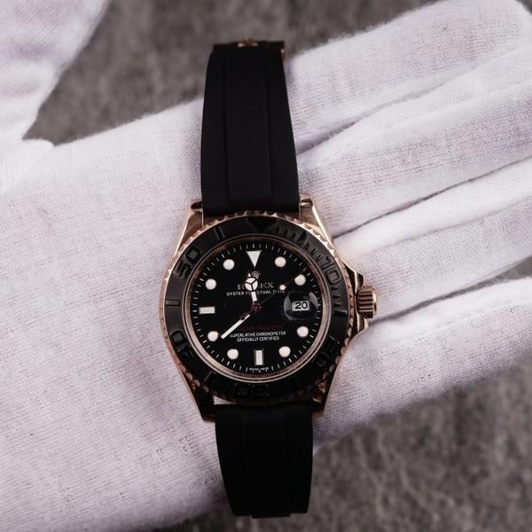 로렉스 요트마스터1 로즈골드 블랙 러버밴드