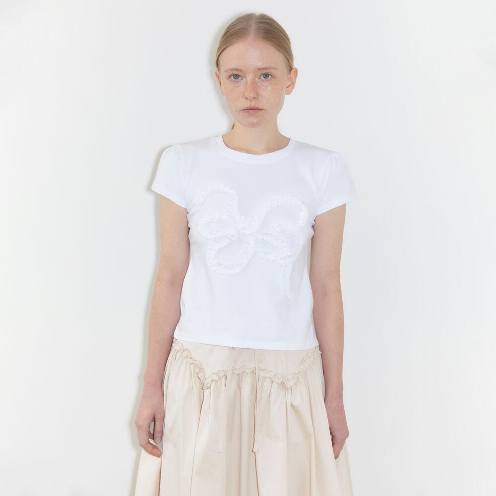 Butterfly Frill T-Shirts (White)