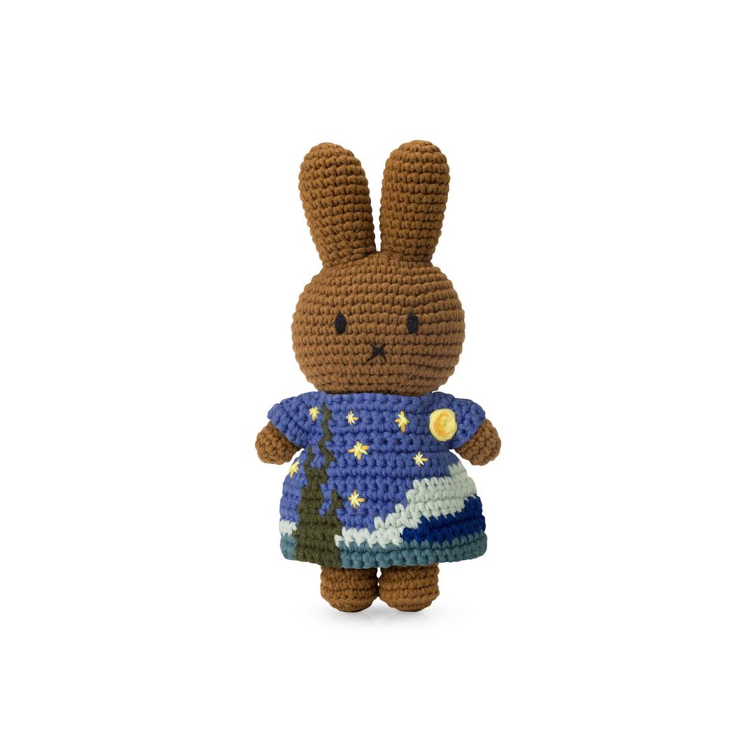 Miffy & Friends Crochet Van Gogh The Starry Night Plush Toy - Melanie